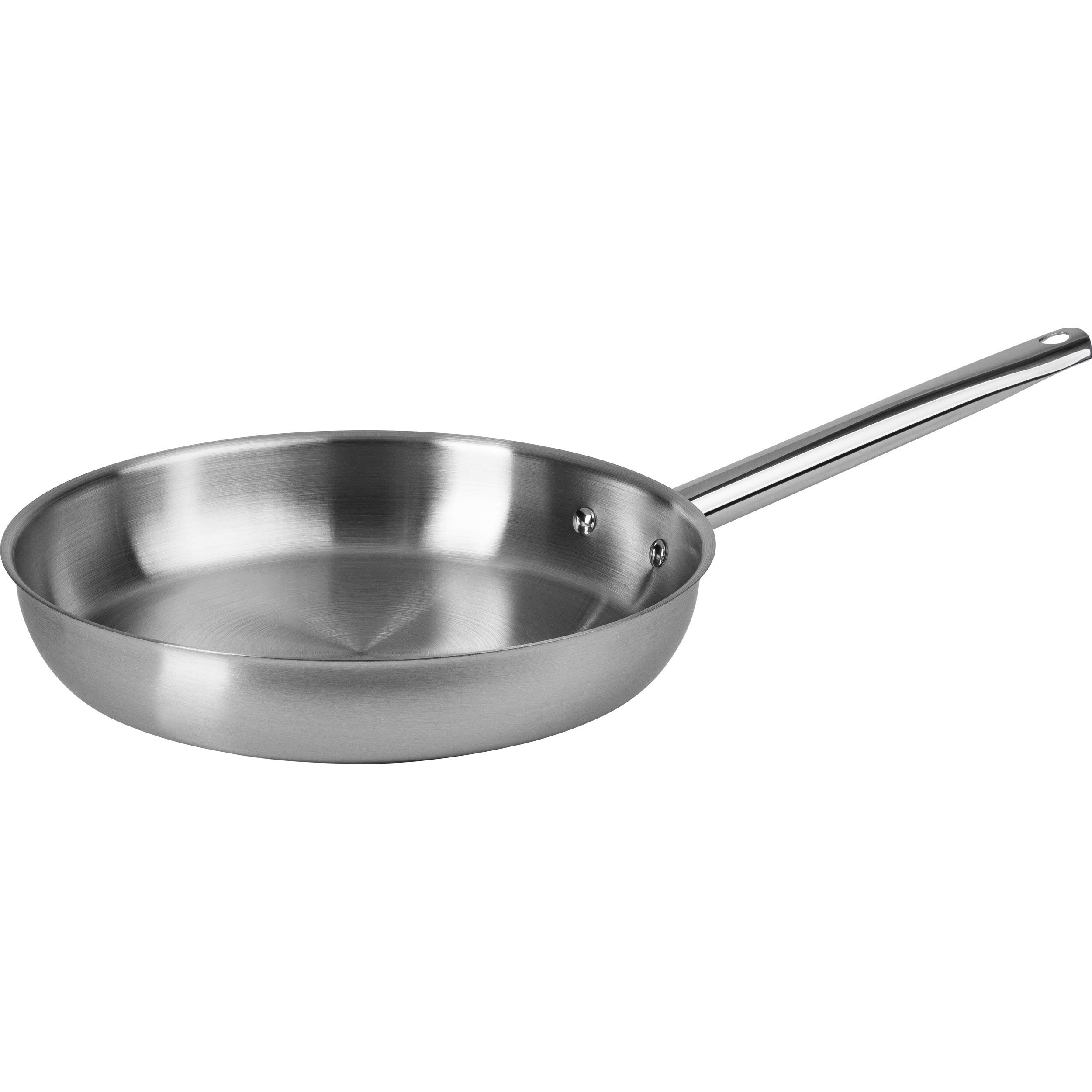 ONVAYA® Stainless Steel pan | Frying pan | Without Coating | Induction & Oven Proof | Professional pan | Ø28 cm