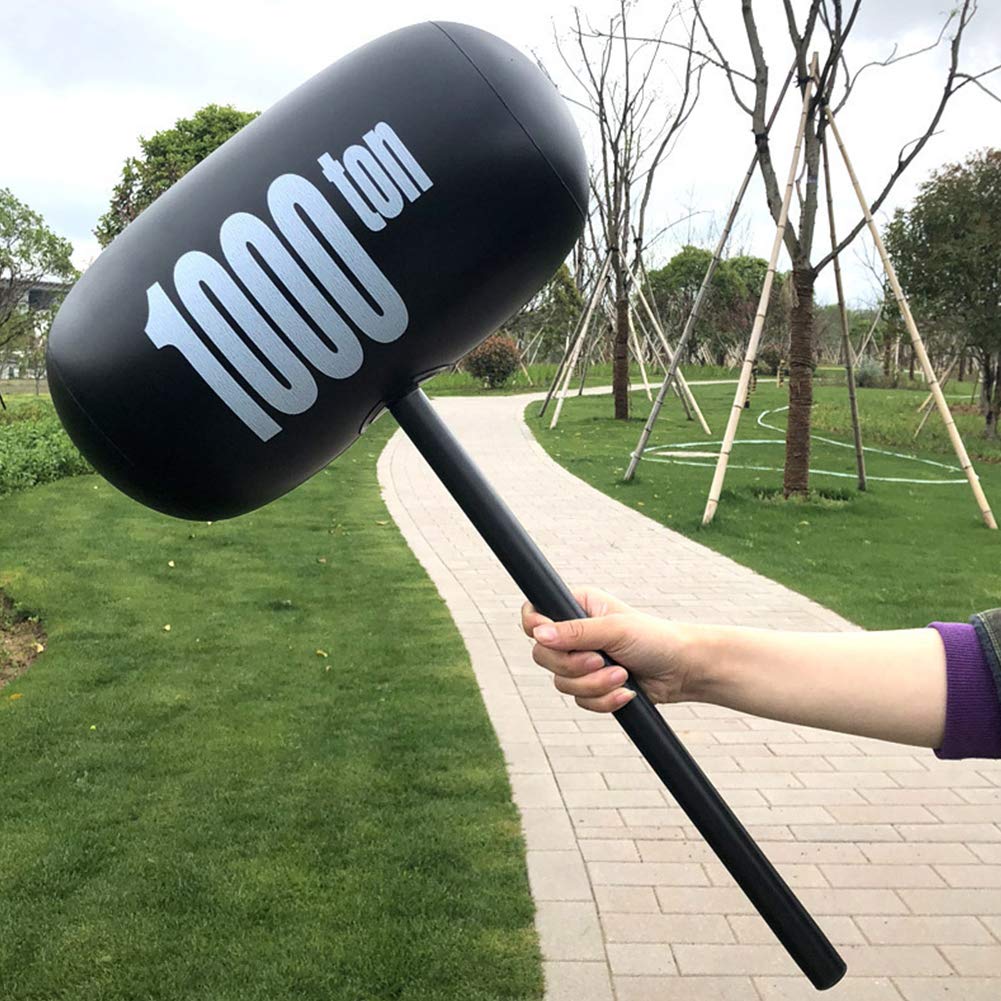 POHOVE Inflatable Mallet With Inflator 1000 Ton Mallet Party Game Props for Home, KTV, Bar