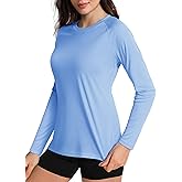 Boladeci Women's Sun Shirts UPF 50+ UV Protection Rash Guard Long Sleeve Swim Shirts Quick Dry Lightweight Workout Tops