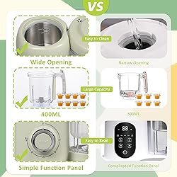 AMZBABYCHEF Baby Food Maker, 4 in 1 Baby Food