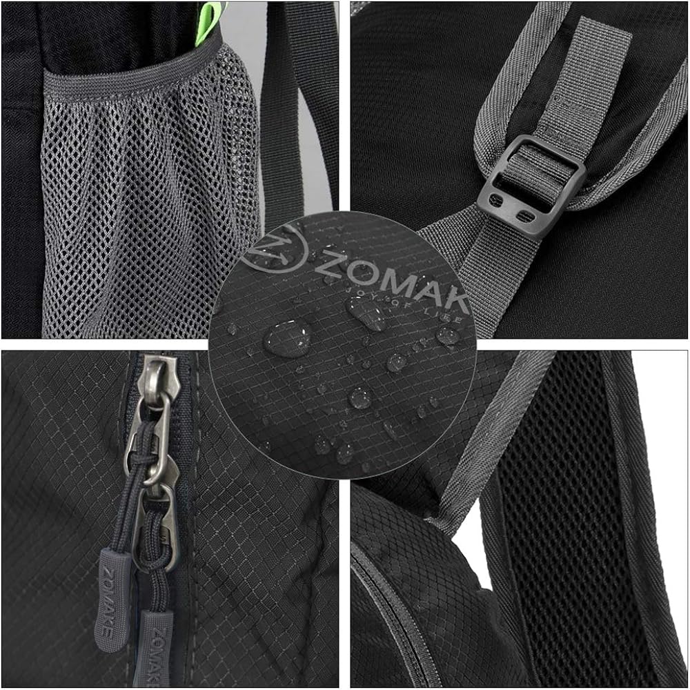 ZOMAKE Ultra Lightweight Packable Backpack Water Resistant Hiking Daypack, Small Backpack Handy Foldable Camping Outdoor Backpack Little Bag : Sports & Outdoors