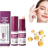 Calcium Multi Balm Stick with Calcium and Retinol Hydrating and Firming Eye Balm Stick for Under Eye, Reduces Fine Lines, Lightweight and Portable All-In One Eye Stick 10g*2