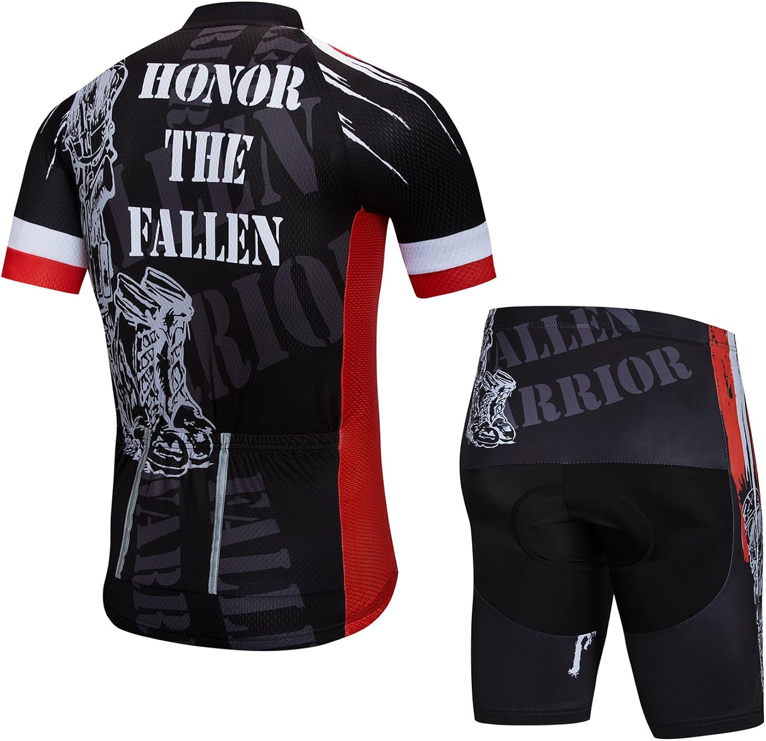 Cycling Jersey and Shorts Set Men Breathable Bike Shirt Summer Outdoor Youth Bicycle Clothing: Clothing