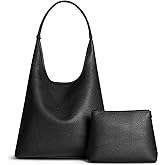 Shoulder Bag for Women, Slouchy Hobo Purse, Soft Vegan Leather Hobo Bag Handbag, Trendy Everyday Tote Style, 11'' (28cm)