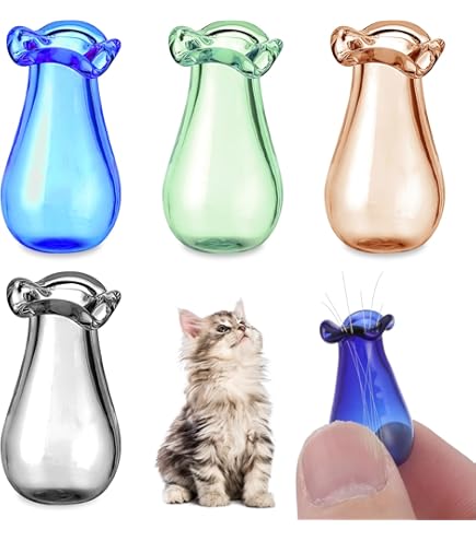 Tiny Vaas Cat Whisker - Glazen verzamelaar, Decoratieve