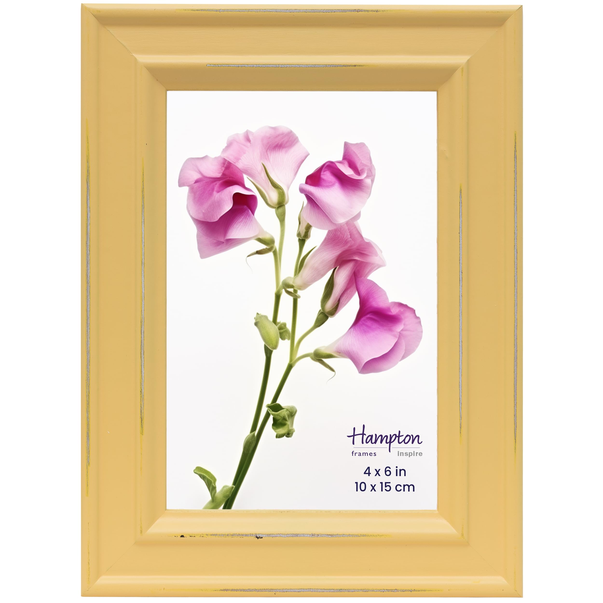 inspire By Hampton PALOMA 4x6 (10x15cm) Yellow Picture Photo Frame Glass IBH-PAL301946Y