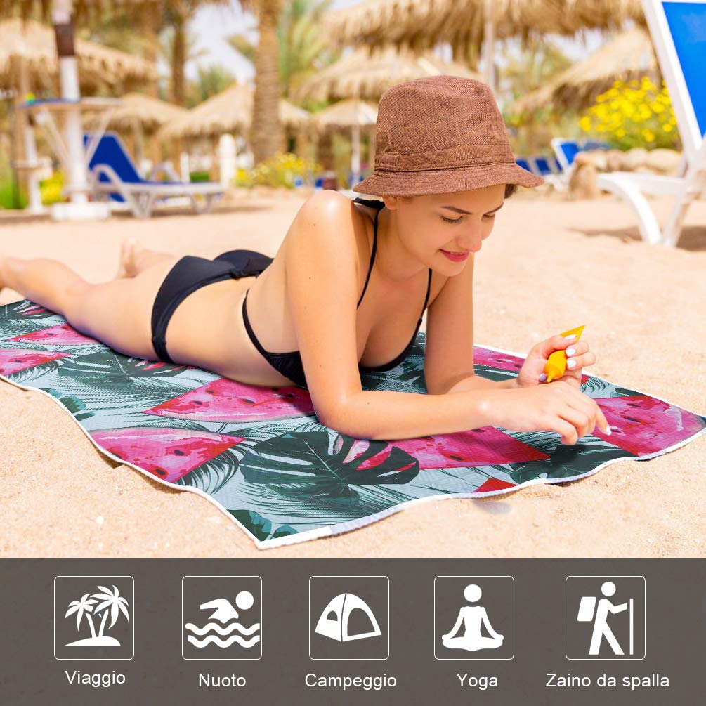 VBIGER Telo Mare Asciugamani Mare Abbigliamento da Mare Telo Mare Donna Bikini Coprire (Anguria)