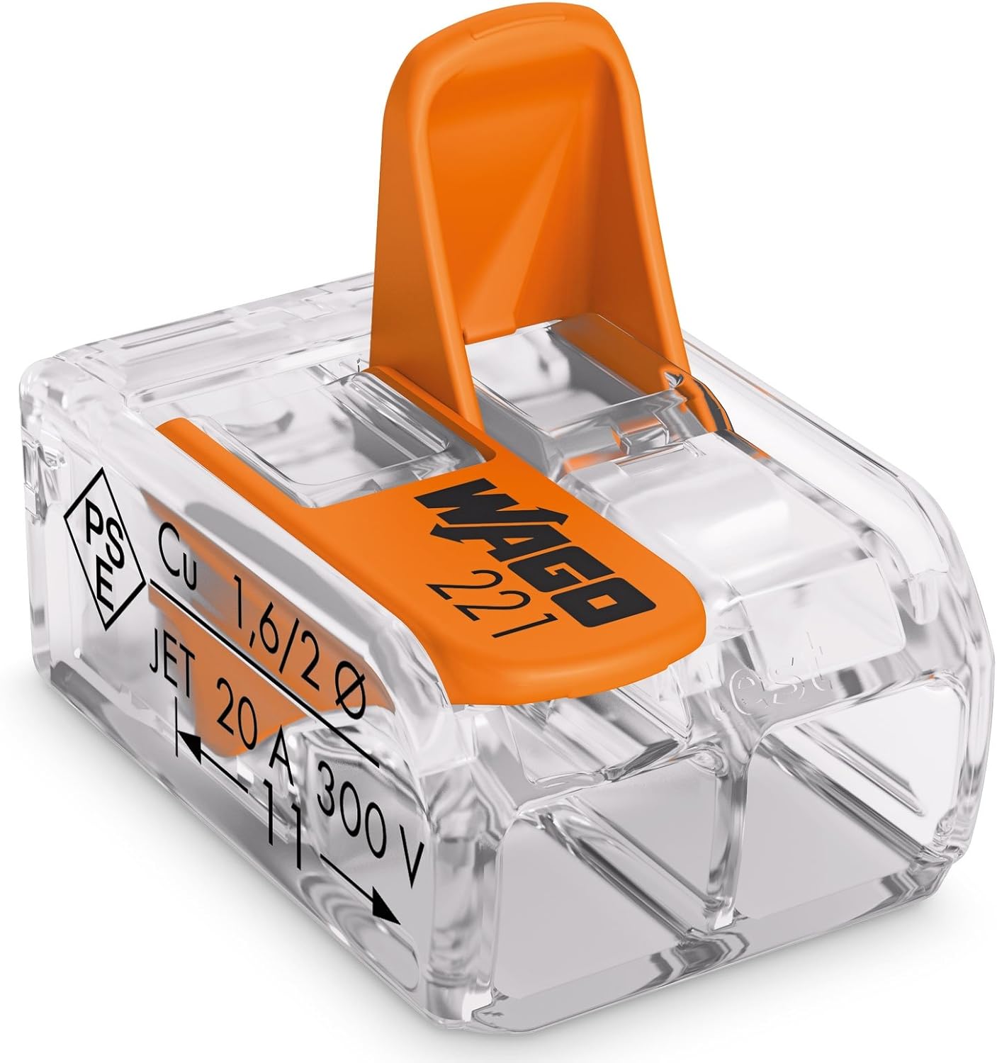 50 x Wago lever splice connector 221 Series 221412 2 way terminal Amazon.co.uk DIY & Tools