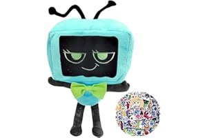 Lemoneon Dandy's World Plush 11" Vee Plush Stuffed Figure Pillow for Video Game Fans Room Decor with a Sticker Set