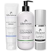 Vibriance Bundle Skincare Set | Super C Serum, Moisturizing Cleanser and Face Cream | Complete Kit for Radiant Beauty