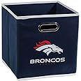 Franklin Sports NFL Storage Bins - Collapsible Cube Container + Storage Basket - NFL Office, Bedroom + Living Room Décor - 11"x11"