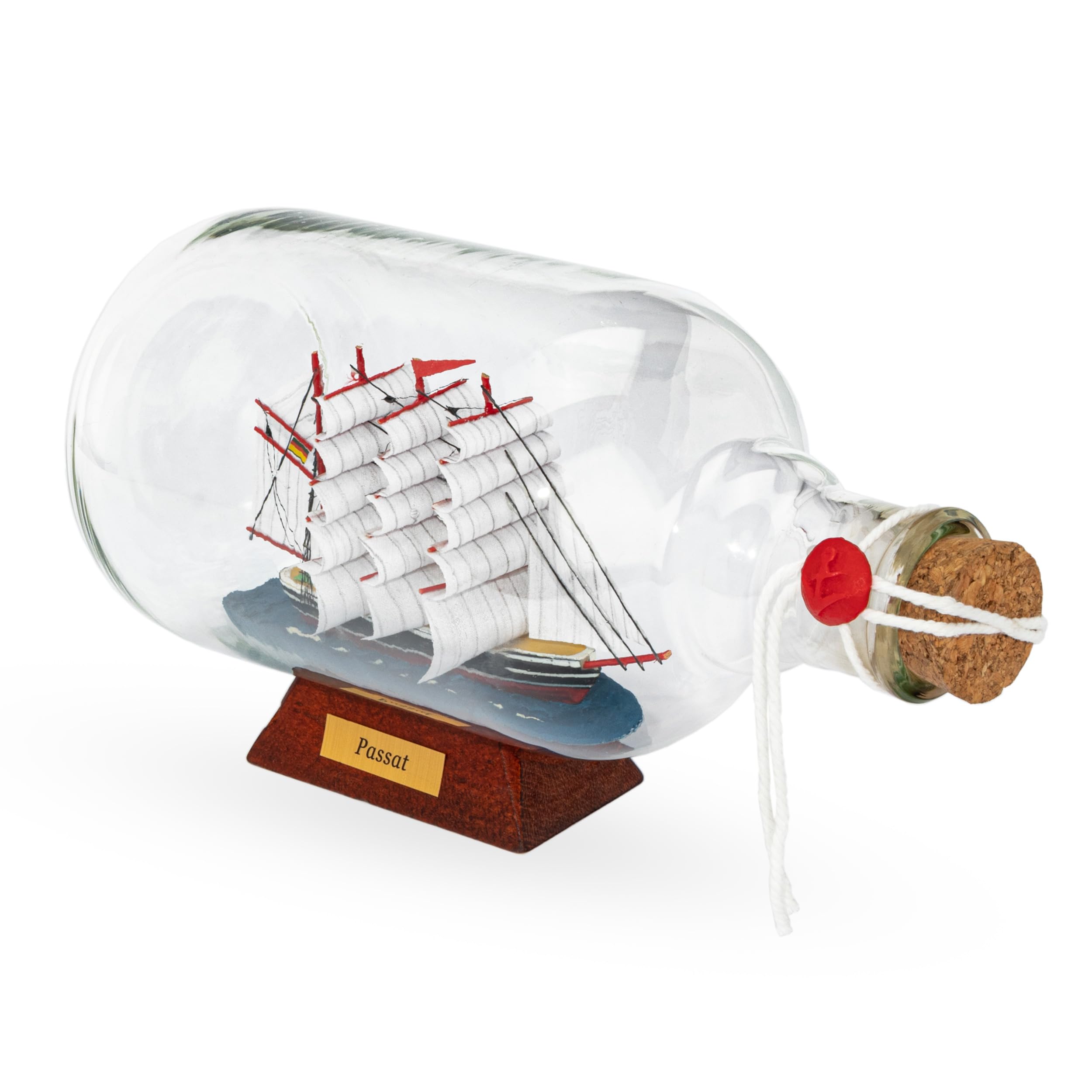 NKlaus Nautical Bottle Ship - 27.5 x 12.5 cm Digging Ship Maritime Decoration 14952