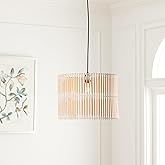 SAFAVIEH Lighting Collection Valley White Washed Adjustable Pendant Hanging Light Fixture, Ideal for Dining Room, Kitchen Isl