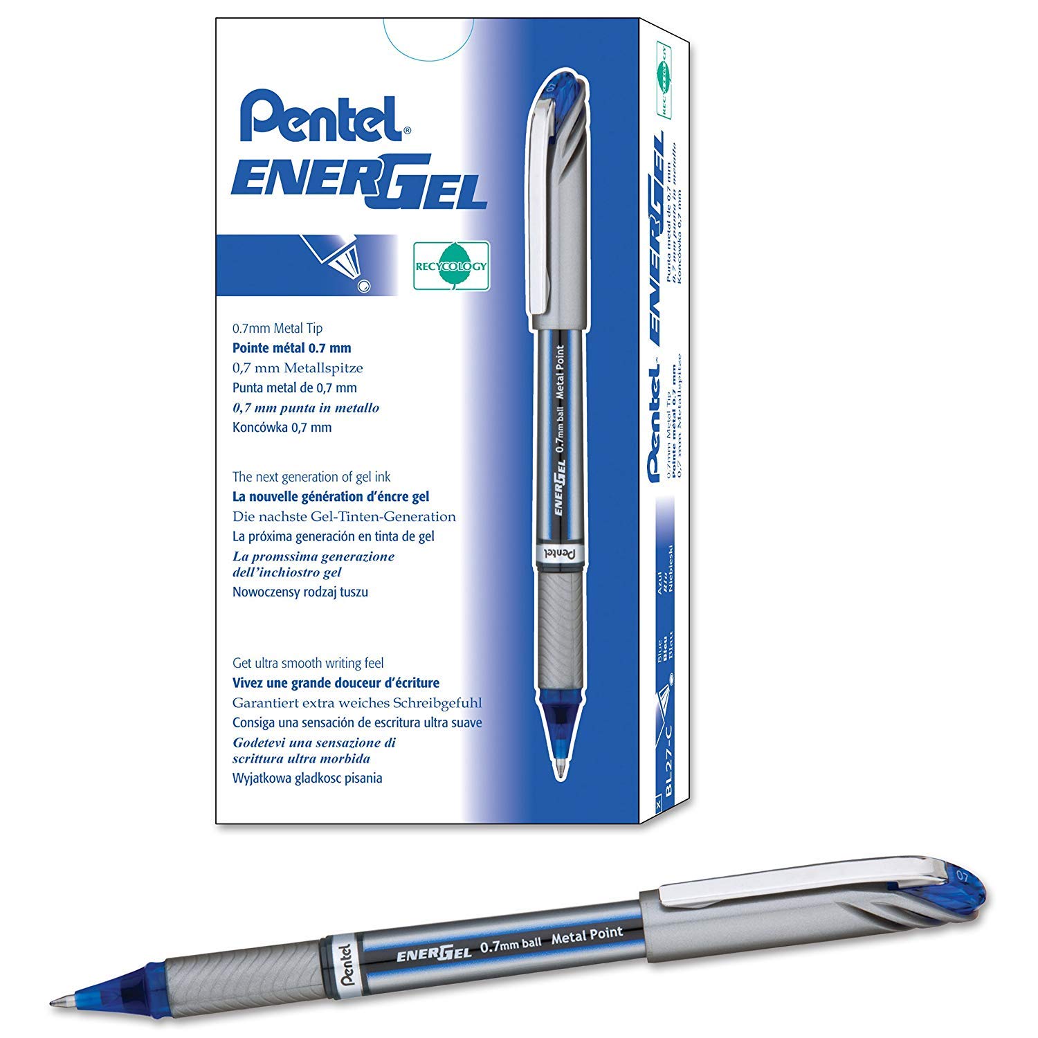 Pentel EnerGel NV Gel Ink Pen, (0.7mm), Medium