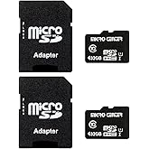 INLAND Micro Center 32GB Class 10 MicroSDHC Flash Memory Card with Adapter for Mobile Device Storage Phone, Tablet, Drone & F