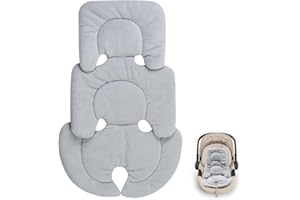 Eiszhjk Infant Car Seat Insert Compatible with Uppababy, Carseat Insert Support for Infant, Soft Head and Body Support, Reversible Design Cushion Pad, Non-Slip, for Car Seats, Swing and Strollers