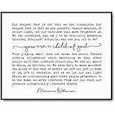 Our Deepest Fear Wall Art, Inspirational Quotes, Motivational Art Print, You Are A Child of God, 8 x 10 Inches Unframed