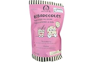 Molly Bz Bobadoodles Strawberry Shortbread Boba Cookie, 453g