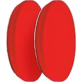 Griot's Garage 6.5” Red Foam Waxing Pads for Car Detailing, Polishing and Buffing Pads for Use with Waxes and Sealants, 10624, Set of 2