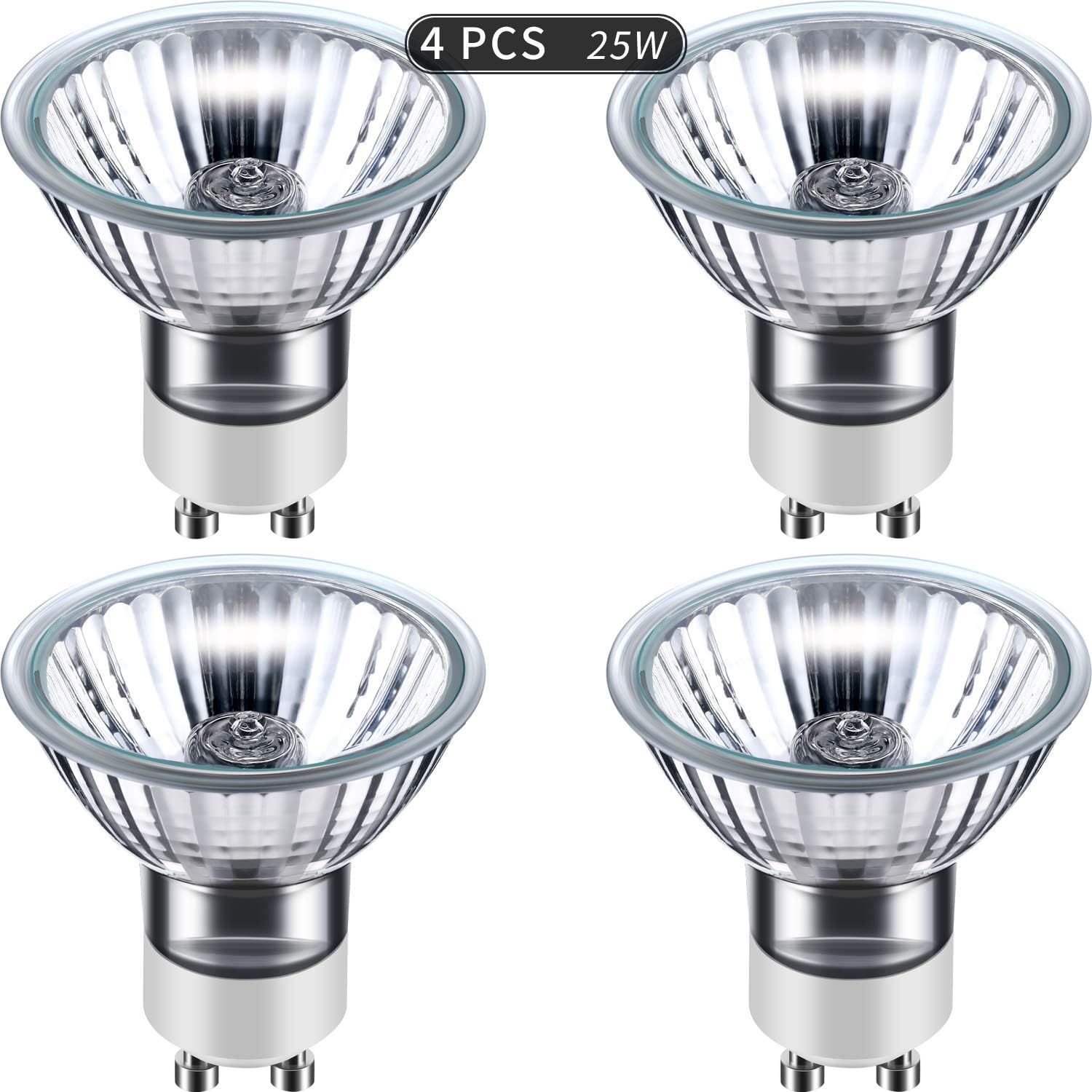 SATINIOR 25 Watt Replacement Bulb for Candle Warmer GU10 Halogen Light Bulbs with MR16 Light Bulb Glass Cover Gu10 120 Volt 25 W (4): Home & Kitchen