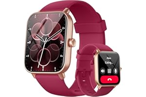 AEAC Smart Watch for Women Android & iPhone, Alexa Built-in, 1.8" Touch Screen Fitness Watch with Answer/Make Calls, IP68 Waterproof Heart Rate/Sleep/SpO2 Monitor, Pedometer, 120+ Sport Modes