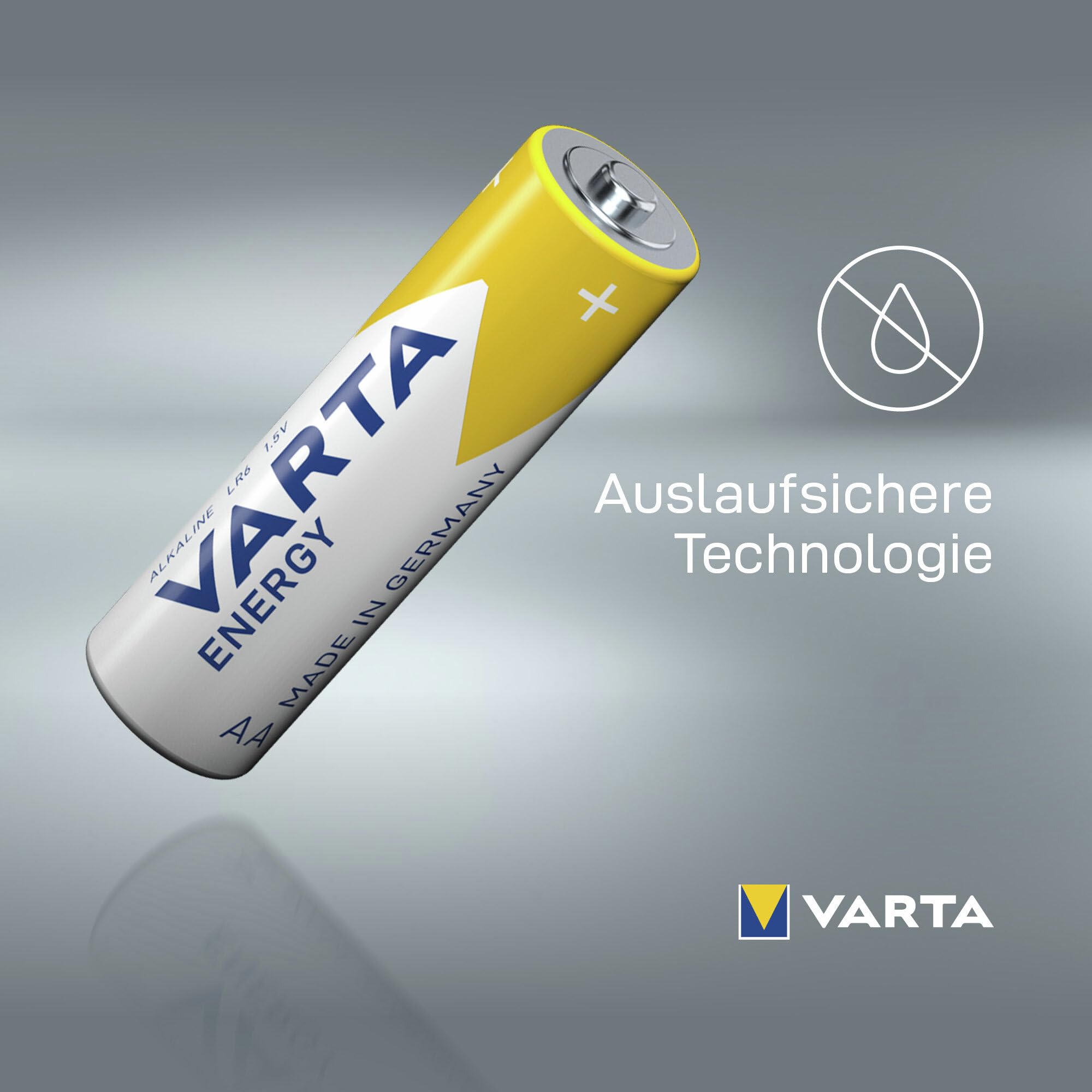 VARTA Batterien AA, 12 Stück Cube, Energy - Alkaline Mignon Batterien LR6 mit 1,5 V - Made in Germany - einfacher Grundbedarf 4
