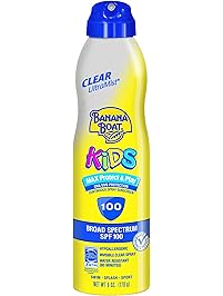 Banana Boat UltraMist Kids MAX Protect & Play Clear Spray Sunscreen SPF 100: 6 OZ