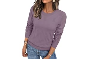 LILLUSORY Womens Sweaters Fall Fashion 2025 Lightweight Long Sleeve Knit Pullover Casual Trendy Tops Winter Clothes