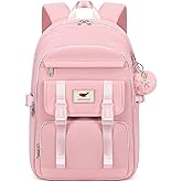 LXYGD Backpack for Teen Girls Laptop Backpacks 15.6 Inch School Bag for Students Women College Bookbag Travel Daypack (Pink)