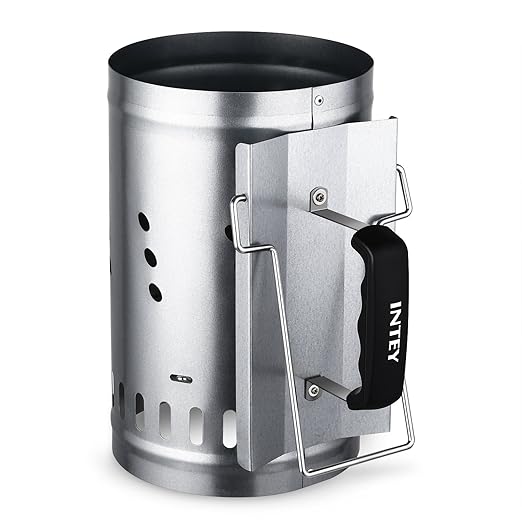 INTEY Anzündkamin BBQ Grillkohleanzünder 30 x 19 cm