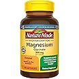 Nature Made High Absorption Magnesium Glycinate 300mg per 3 Capsules, Magnesium Supplement for Muscle, Heart, Nerve and Bone 