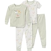 Gerber Unisex Baby Unisex-baby Toddler Snug Fit 4-piece Pajama Set