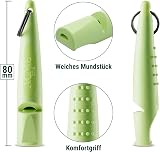 ACME Dog Whistle No. 210.5 Update 2023 with Free Band Matte Black Lime Green view 2