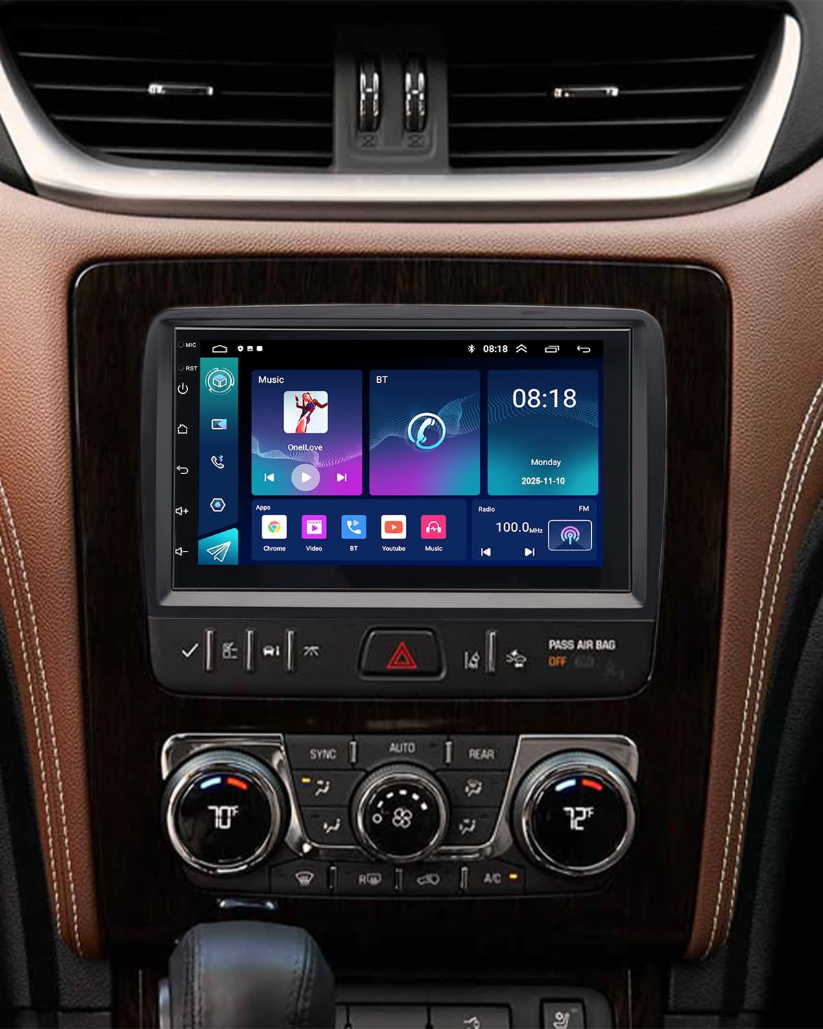 Photo 1 of Car Radio for Chevrolet Chevy Traverse 2013-2017,GMC Acadia 2013-2016,Buick Enclave 2013-2017 | [2+64G] 7" Android Car Stereo with GPS Navigation,Wireless CarPlay & Android Auto,AHD Backup Camera