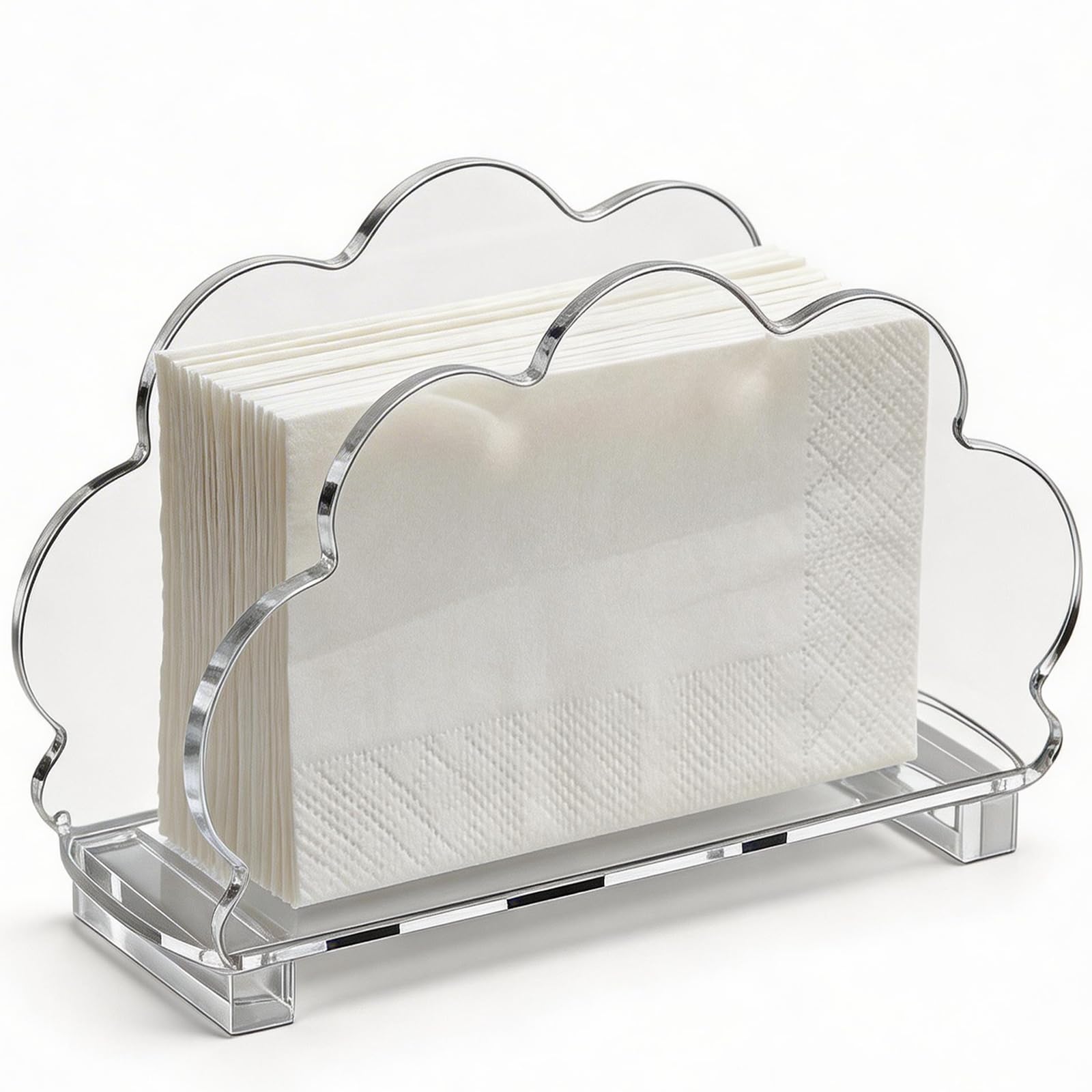 Photo 1 of *MAJOR DAMAGE*
Yiyiring Scalloped Napkin Holder Seashell Last Toast on The Coast Clear Acrylic Napkin Tissue Holder for Table Paper Cocktail Under The Sea Summer Beach Party Kitchen Dinner Bar Restaurant Decor