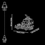 LEGO Jack-O-Lantern Pickup Truck Toy Halloween Kit 40822 Pumpkin Head Farmer view 8