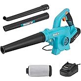 Berserker 20V Leaf Blower Cordless 2.0Ah Battery Operated and Charger Included,2-in-1 Compact Electric Powered Handheld Light