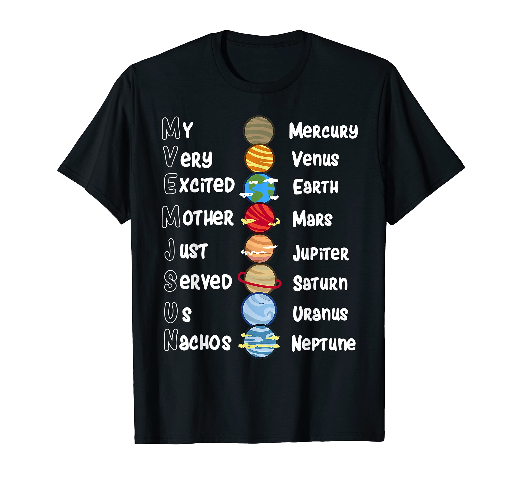 Solar System Planets Gifts: Outer Space T-Shirt