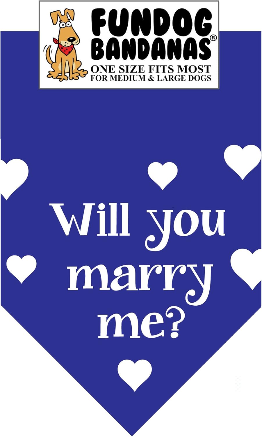 will you marry me dog bandana