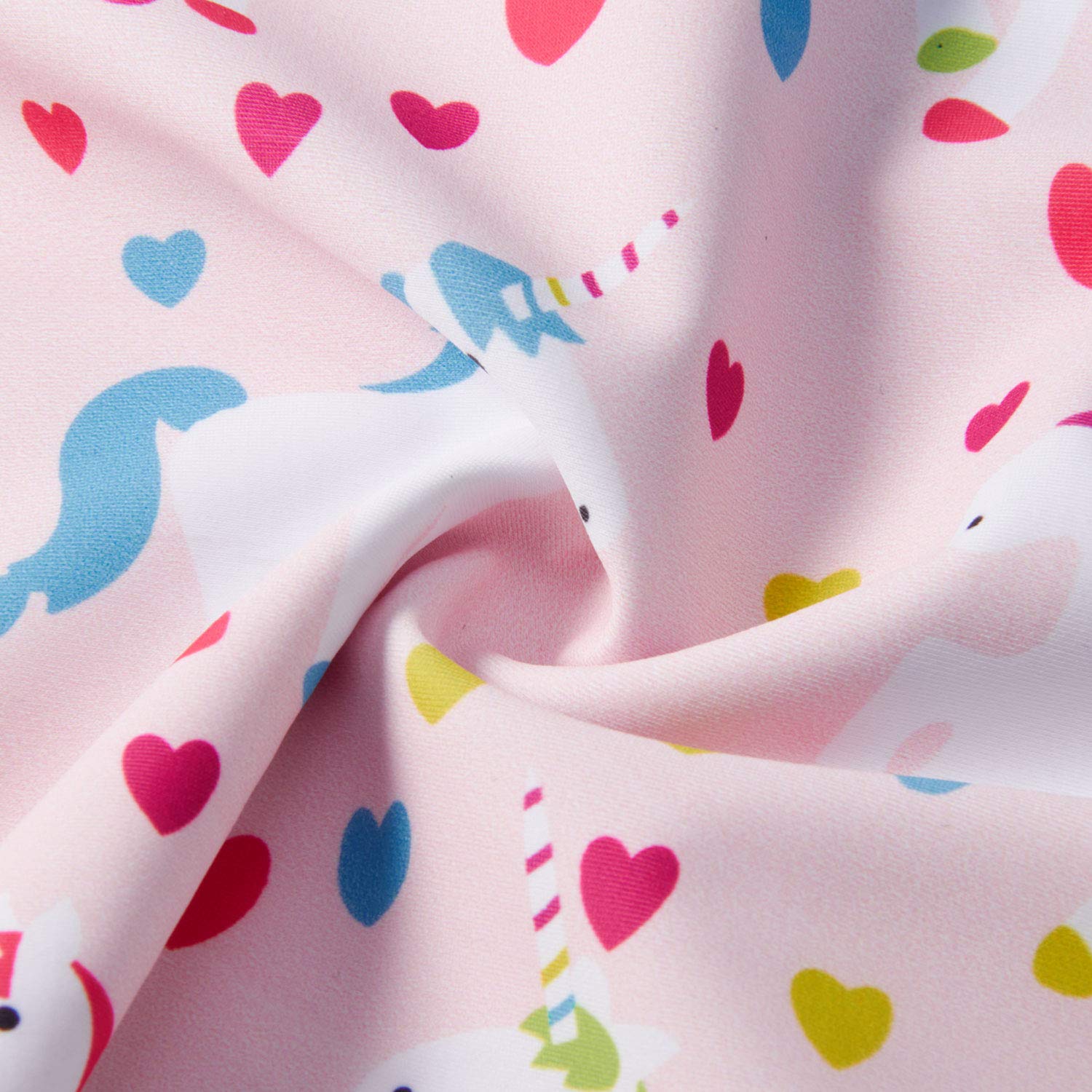 UNICOMIDEA Unicorn Bathing Suit Girls\' Swimwear Kids Cartoon Swimsuits Blue Ruffle One Piece Beach Suit for Holiday