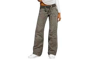 Flamingals Straight Leg Drawstring Pants for Women | Solid Seam Detail Pants, Straight Leg Pants for Women, Mid Waist, Drawst