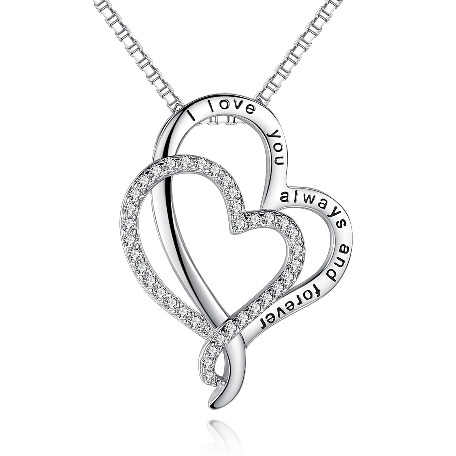 I Love You To The Moon And Back Love Heart Necklace Jewelry