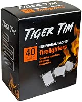 Tiger Tim 400 Sachet Mess-Free Odourless Firelighters for Wood Burners BBQs view 2