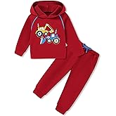 Coco&RARA Toddler Boy Clothes Outfits Long Sleeve Hoodie Sweatshirt Pants Set 2PCS Baby Boys Fall Winter Sweatsuit 1-5T