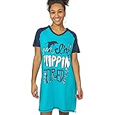 Lazy One Women's Nightgown, Funny V-Neck Sleep Shirt for Women, Novelty Pajama Shirts