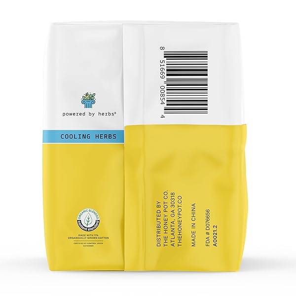 THE HONEY POT COMPANY – HERBAL SANITARY PADS FOR WOMEN – HEAVY FLOW W/WINGS – INFUSED W/ESSENTIAL OILS FOR COOLING EFFECT & ORGANIC COTTON COVER – FEMININE CARE – FSA & HSA – 16 CT
