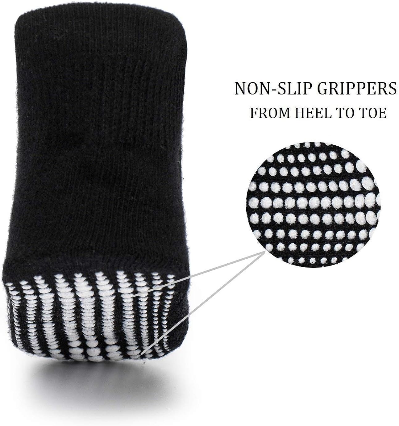 Zaples Baby Non Slip Grip Ankle Socks with Non Skid Soles for Infants Toddlers Kids Boys Girls: Clothing