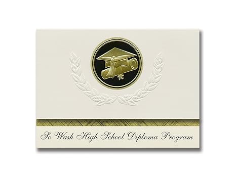 Amazon Com Signature Announcements So Wash High School Diploma
