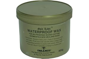 Waterproof Wax, Gold Label. Re-proofing For All Waxed Cotton Garments, 400 GM by Trilanco