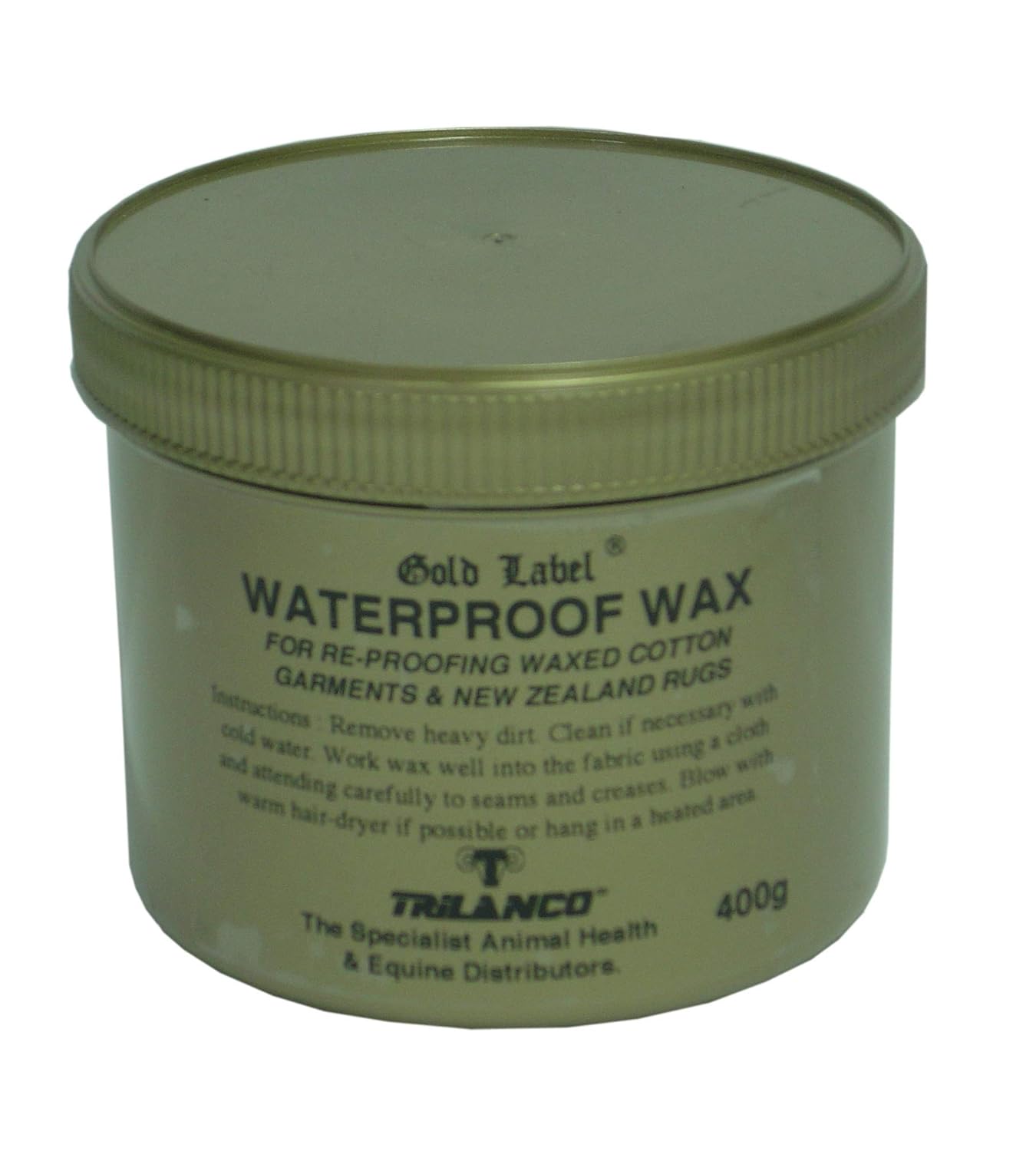 Waterproof Wax, Gold Label. Reproofing For All Waxed Cotton Garments
